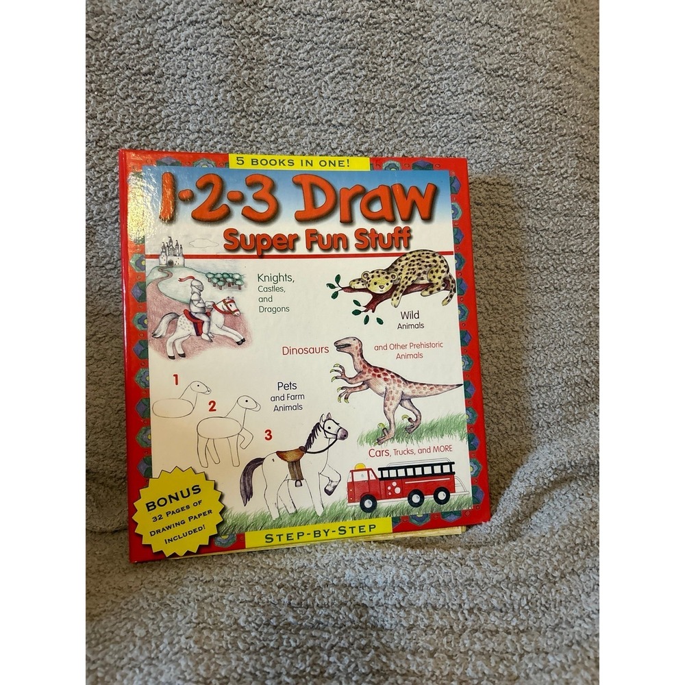 123 draw super fun stuff book